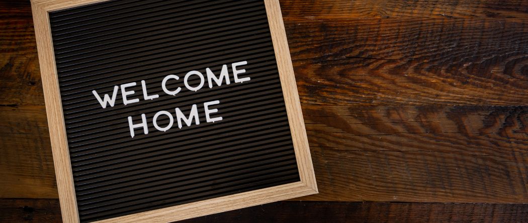 Welcome Home Sign